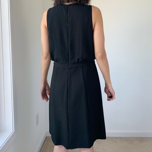 ANN TAYLOR LOFT EXECUTIVE pleated chiffon dress - Picture 5 of 8